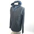 BENCH Herren Fleece Jacke Gr S Dunkelblau Outdoor Reißverschluss Kapuze Polyest.