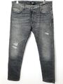 Tigha Morten Slim Fit Jeans mit Stretch-Anteil in hellgrau - Herren Größe 36/32