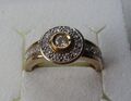 hochwertiger 585er Gold Ring mit 20 Diamanten besetzt 0,7 Karat (126429)