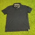 Tommy Hilfiger Poloshirt Blau Herren Polo Kurzarm Elegant Shirt Größe M