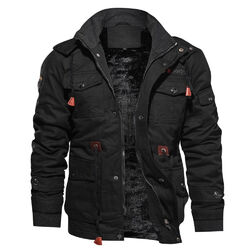 Neu Herren Outdoorjacke Sweatjacke Winter Fleece Arbeitsjacke Holzfällerjacke DE