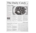 THE DAILY CATCH Pergamentpapier Quadrate, Zeitungsdruck-Packungsmenge: 500 Stück