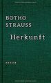 Herkunft von Strauß, Botho | Buch | Zustand gut