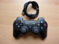 PS3 Controller CECHZC2U wireless Dualshock 3 + Kabel schwarz ** GEREINIGT - GUT