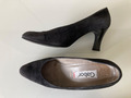 High Heels GABOR Pumps Wildleder schwarz Velours Größe 5,5 Lackabsatz 75mm