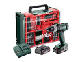 Metabo BS 18 L Set  Akku-Bohrschrauber 2 x 2 Ah Li-Ion 74-teiligem Zubehörset