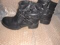 Jenny Fairy Stiefeletten, Damen Stiefel schwarz Gr. 38 Leder