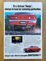 Datsun 120Y Nissan Motor Co. Oldtimer Original 1980 Vintage Advert Werbung