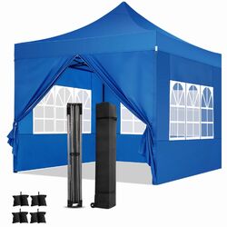 Faltpavillon 3x3m/6m WASSERDICHT Partyzelt Gartenzelt UV Pavillon PopUp Festzelt