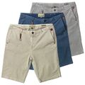 Khujo Herren Shorts Waffelpiqué Optik Kurze Hose 4 Taschen Bermuda Herrenshorts