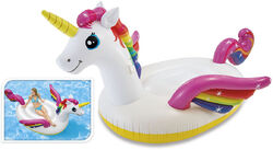 XXL Einhorn 287cm o. Flamingo 203cm Luftmatratze Schwimmtier Pool Aufblasbar