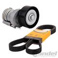 CONTI KEILRIPPENRIEMEN + RIEMENSPANNER für VW POLO GOLF 1.0 1.4 1.6 OHNE KLIMA