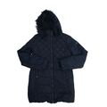 Regatta Kinder Parka Puffer Jacke Navy Alter 13 Kunstfell gefüttert Kapuze wattiert Schule