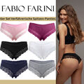 Fabio Farini 6er Set Damen Panty Hipster Frauen Brazilian Slips Pack