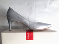 mega ♥HÖGL♥ Pumps Metalsheep-Leder Gr.41 / UK 7 lighgre silber-grau OVP NP 149€