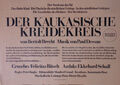 Berliner Ensemble Der kaukasische Kreidekreis Brecht 1976 Plakat 42x33 cm DDR