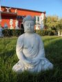 Buddha, Steinfigur, Gartenfigur, Steinguss, Feng Shui, Skulptur, Gartendeko