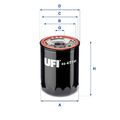 UFI Ölfilter 23.477.00 Anschraubfilter 3/4-16 UNF für TOYOTA HIACE 4 Bus HILUX 8