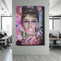 ✅LEINWANDBILD AUDREY HEPBURN POP ART DESIGN MODERN KUNST WANDDEKO EXKLUSIV GIRL