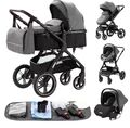 Neue Luxus Kinderwagen 3 in 1 Tragbare Reise Kinderwagen Falten Kinderwagen Hohe