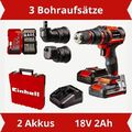 Einhell Akku-Bohrschrauber 4514235 TE-CD 18/45 3X-Li+22 Power X-Change 18V 45Nm.