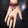  Damenringe Retro-Gothic-Handkette Lolita-Handkette Fräulein