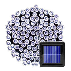 50-300 LED Solar Lichterkette Weihnachtsbaumkette IP65 Party Garten Außen&Innen