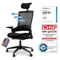 Ergotopia NextBack - Ergonomischer Bürostuhl Drehstuhl mit Kopfstütze - B-Ware