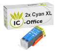 2 XXL CLI 551 Cyan Chip Patrone Tinte CANON IP7250 MG5450 MG6450 MX725 MX925