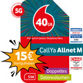 Prepaid CallYa M | Aktion 40 GB statt 20 GB| 15 EUR Startguthaben | ohne Vertrag