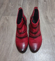 Stiefelette Ankle Boots, Gr. 38 (eher 37) rot schwarz