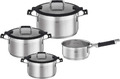 RÖSLE SILENCE PRO Topf-Set 4-Teilig, Hochwertiges Universaltopfset Mit 3 Kochtöp