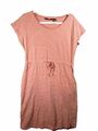 Vero Moda Kleid Größen L/XL rosa gestreift kurzarm Sommerkleid Baumwolle Damen