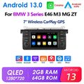 Für BMW 3er E46 M3 Rover 75 MGZT Android 13 Apple Carplay Autoradio GPS RDS WiFi