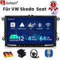 DAB+ Android 12 4+64G Autoradio Carplay Navi KAM Für VW GOLF 5 6 Touran Polo EOS