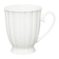 Kaffeebecher auf Fuß Kaffeetasse Becher Porzellan Tasse Kaffee Tee 310 ml weiß 