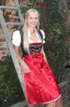 NEU süßes Dirndl,3 tlg.Set,Kleid,Bluse,Schürze, schwarz rot, Gr.36,40,42,44