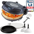 Sommertal PizzaProfi Pizzaofen – Pizzamaker 32cm 400°C – 5-tlg Set mit Pfanne