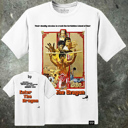 BRUCE LEE ENTER THE DRAGON T-SHIRT FILM POSTER HANS ISLAND TURNIER MMA UFC