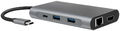 LogiLink USB 3.2 (Gen1) Docking-Station USB-C 8-Port  silber