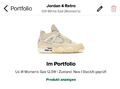 **Air Jordan 4 Retro OFF WHITE SAIL GRÖßE EUR45 NEU**