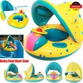 Baby Schwimmring mit Abnehmbarem Sonnendach Schwimmhilfe Schwimmsitz Kinder DE