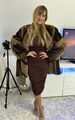 Pelzmantel Nerzmantel Nerzjacke Mink Fur coat pelliccia Visone Fourrure Piel Top