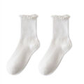 2 Paare Rüschen Socken Strumpfwaren Frauen Baumwollsocken Spitze Kurze Söckchen