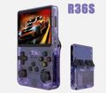 R36S Retro Handheld Konsole, Lila, ArkOS, 64GB, 10.000+ Spiele NEU&OVP