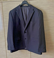 Herren Blazer / Jacke Sakko Gr. 29 blau mit Nadelstreifen mit 2 Knopf Verschluß