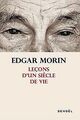 Leçons d'un siècle de vie von Morin,Edgar | Buch | Zustand gut