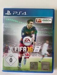 Fifa 16 für die PS4 sehr guter Zustand, kaum benutzt, alles funktionsfähig