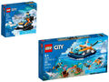 LEGO® City - 60376 Arktis-Schneemobil / 60377 Meeresforscher-Boot + NEU & OVP +