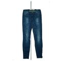 Zara Trafaluc Damen Jeans 7/8 Hose Zip stretch Skinny ankle Gr.36 W27 L30 Blau